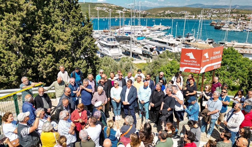 Sığacık'ta yat limanı protestosu: "Rant uğruna talana izin vermeyeceğiz!"
