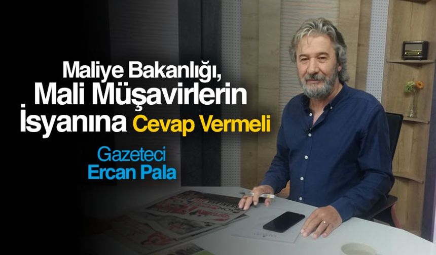 Gazeteci Ercan Pala: ''Maliye Bakanlığı, mali müşavirlerin isyanına cevap vermeli!''