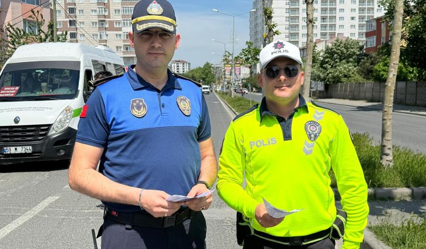 Trafik Haftası'nda anlamlı iş birliği: Polis ve Zabıta kol kola!