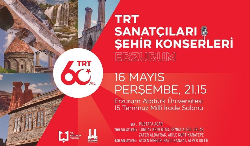 “TRT Sanatçıları Şehir Konserleri” Başlıyor