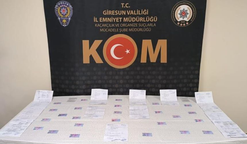 Giresun'da noter onaylı sahte sürücü belgesi skandalı: 6 tutuklama!