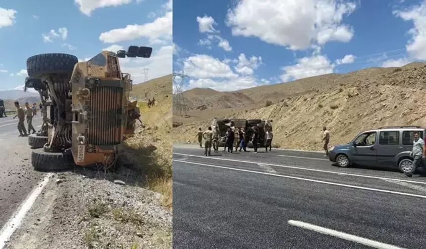 Van-Hakkari kara yolunda meydana gelen kazada 6 asker yaralandı