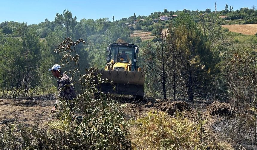 Sinop'ta biçerdöverden sıçrayan kıvılcım felakete yol açtı!