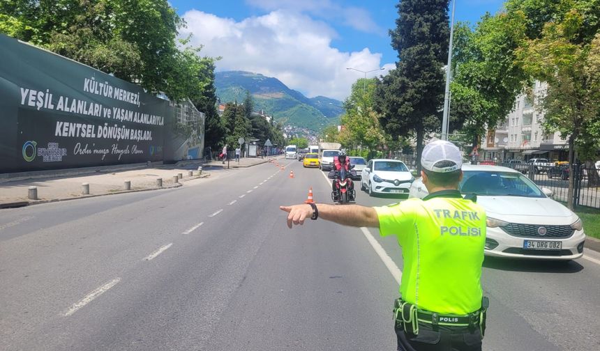 Ordu'da 1 haftada 14 bin araç ve sürücü denetlendi