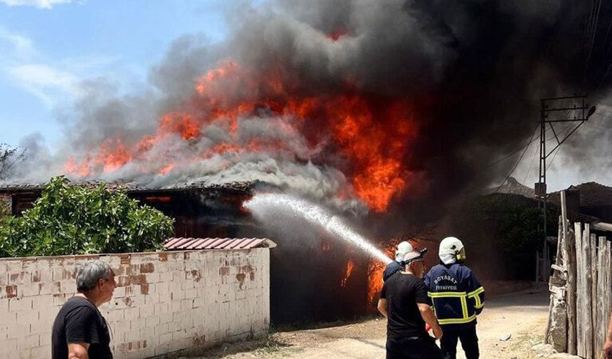 Sinop'ta köyde çıkan yangında 6 ev yanarak kullanılamaz hale geldi!