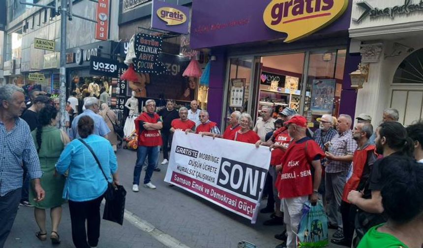 Samsun'da Gratis işçilerine sendikal destek: "Baskılar ve kural dışılık sona ermeli"