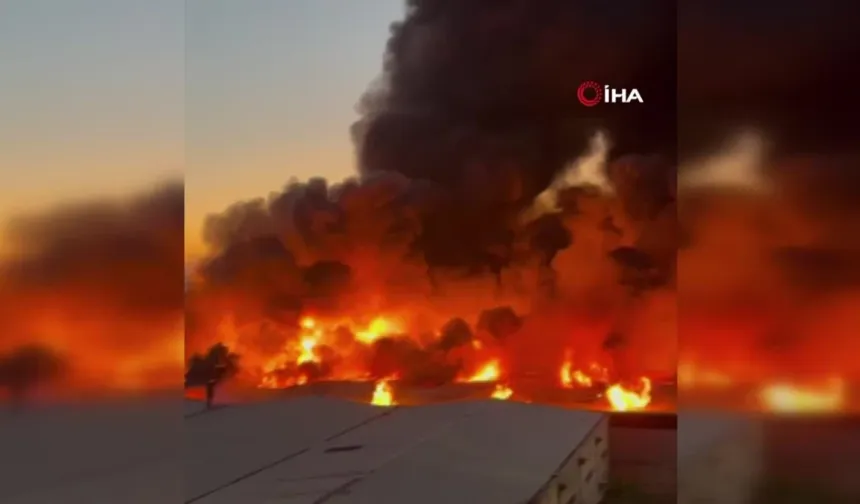 Gaziantep'te halı fabrikasında yangın: 200 personel ve 72 araçla müdahale sürüyor!