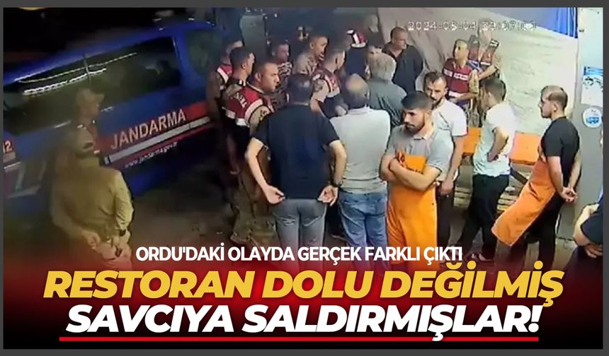 Ordu'daki olayda gerçek farklı çıktı: Restoran dolu değilmiş, savcıya saldırmışlar!