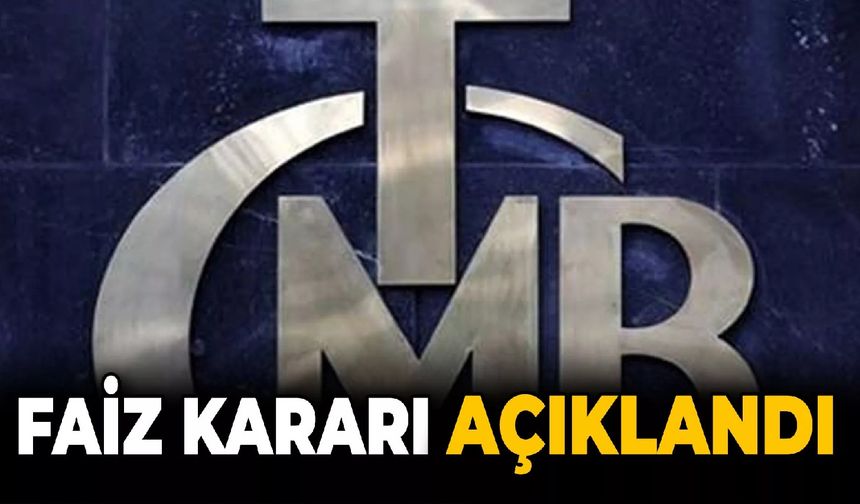 Merkez Bankası faiz kararını açıkladı