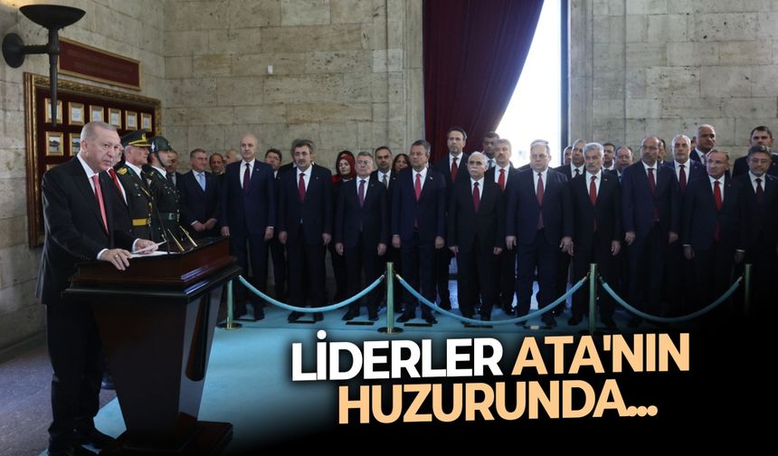 29 Ekim'de liderler, Ata'nın huzurunda