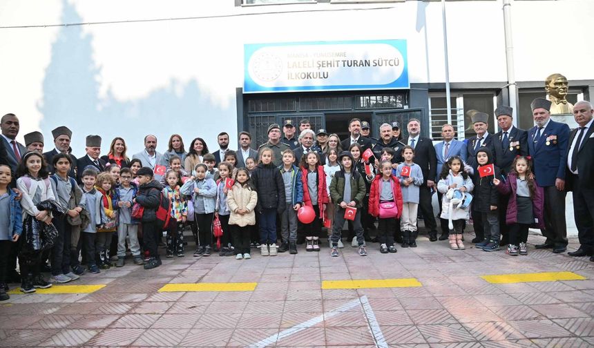 Manisa'da Şehit Polis Memuru Turan Sütcü'nün ismi Laleli İlkokulu'nda yaşayacak!