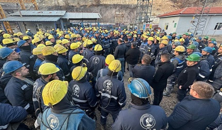 Madenciler özelleştirmeye karşı kendilerini madene kapattı