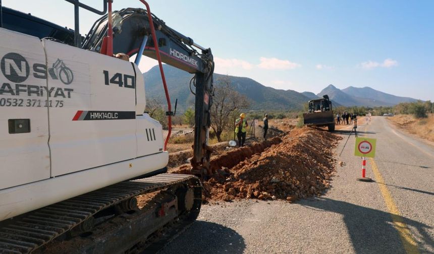 Datça Betçe İçme Suyu Projesi: 3. etapta 3 bin 500 metre tamamlandı