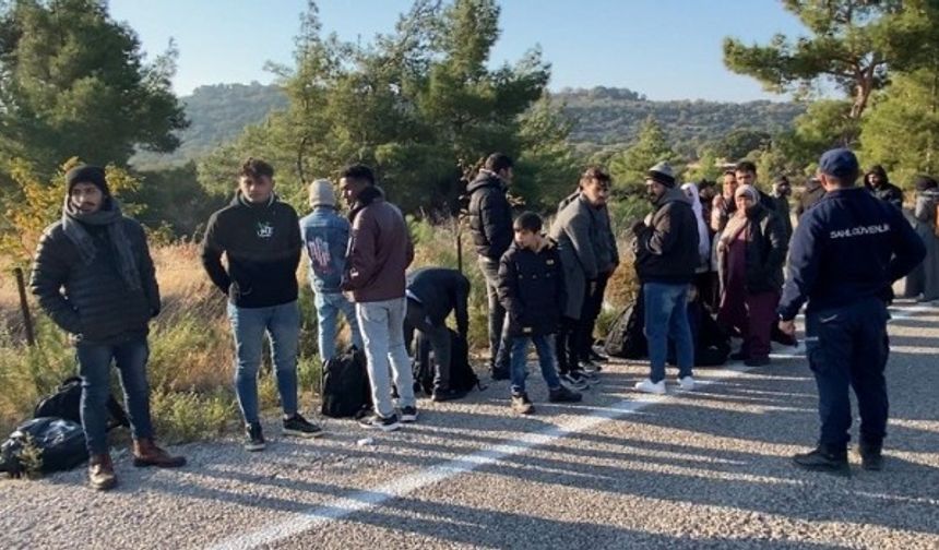 Çanakkale'de göçmen kaçakçılığına yönelik operasyon: 135 kaçak göçmen ve 15 şüpheli yakalandı