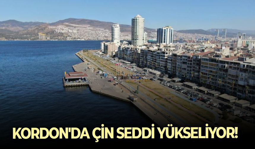 İzmir Kordon'da beton bariyer projesi tamamlanıyor