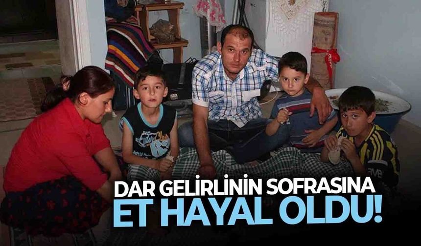 Dar gelirlinin sofrasına et hayal oldu!