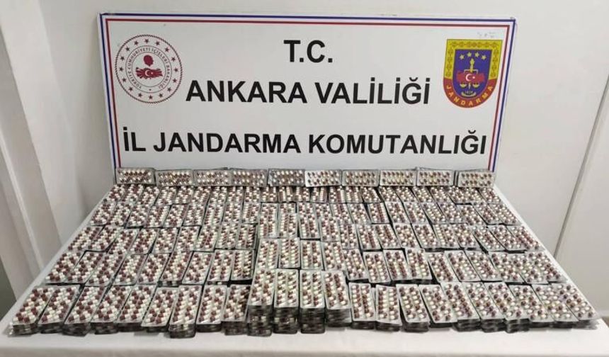 Ankara'da operasyon: 7 bin 650 uyuşturucu hap ele geçirildi