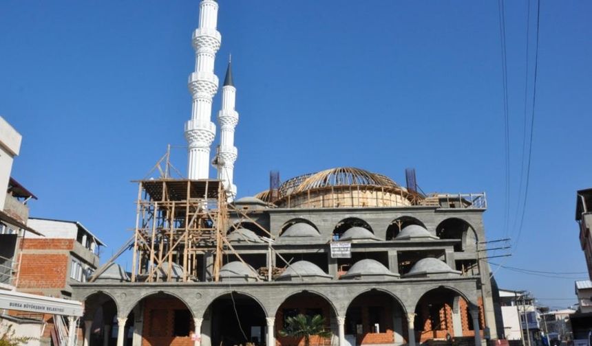 Bursa'da hayırseverlerin katkısıyla camii inşa ediliyor!