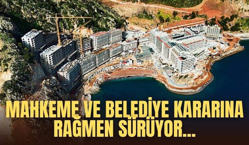 Sinpaş A.Ş  inşaat çalışmaları, mahkeme ve belediye kararlarına rağmen sürüyor...