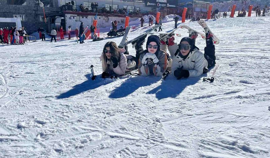 Uludağ Kayak Merkezi'nde sömestir yoğunluğu: Konaklamak ise 16 bin 500 TL