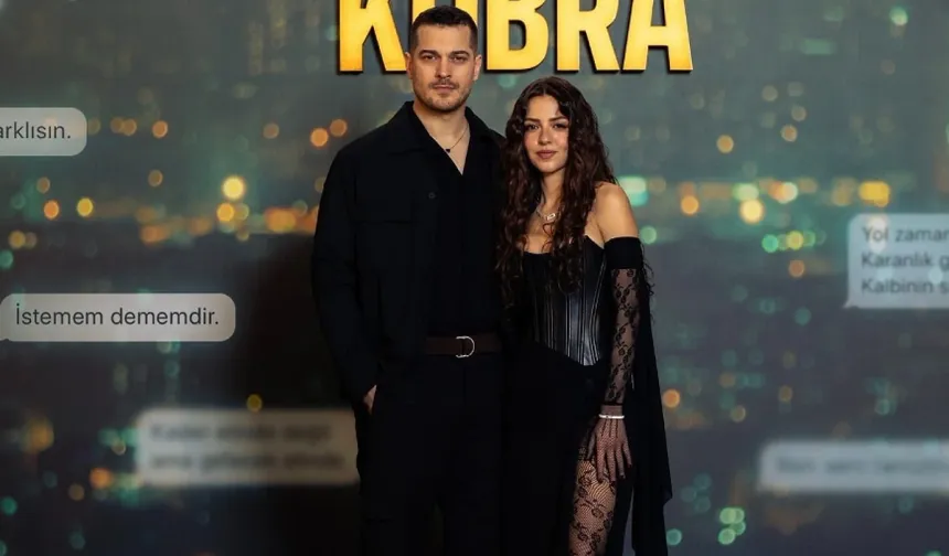 Aslıhan Malbora'dan sevgilisi Çağatay Ulusoy'a set baskını!