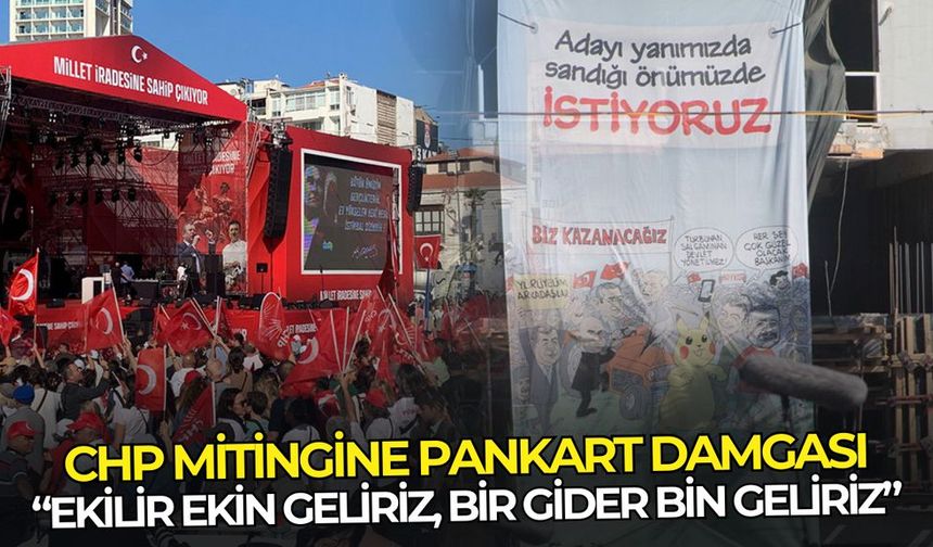 Gündoğdu Meydanı'ndan iktidara pankartlı mesaj: Ekilir ekin geliriz, bir gider bin geliriz!