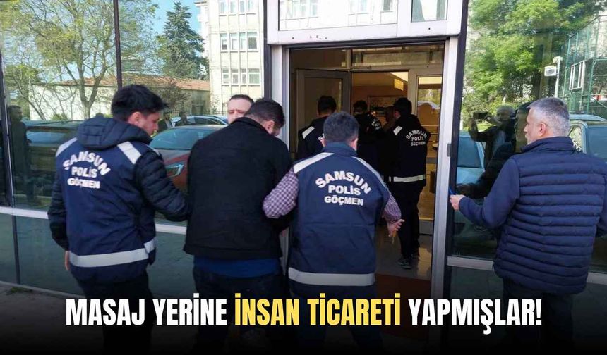 Samsun’da masaj salonlarına baskını: 5 tutuklu!