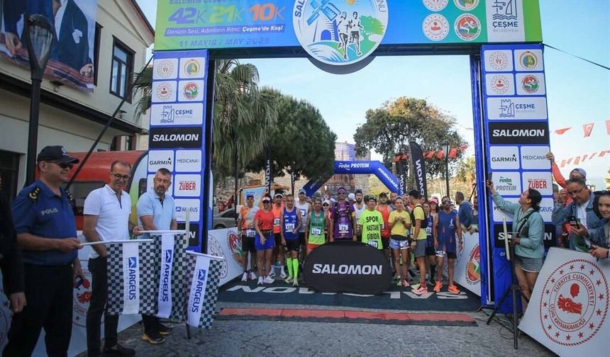 Salomon Çeşme Maratonu’nda 29 ülke, tek nefes