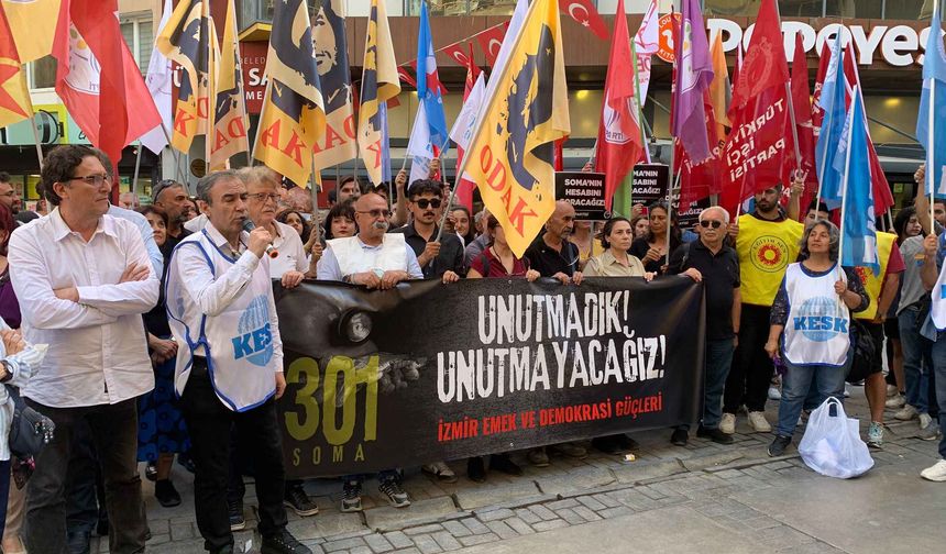 İzmir’de Soma protestosu: Facia değil katliam