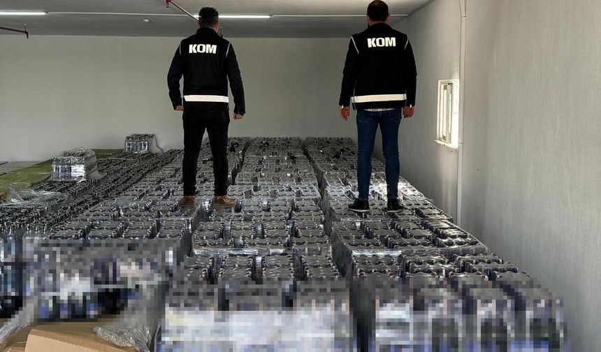Türkiye tarihinin en büyük sahte içki baskını! Milyonlarca litre ele geçirildi!