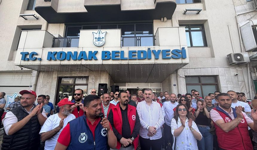 Konak’ta 'grev kırıcılığa' DİSK'ten tepki: Kendi ilçeniz dışında çöp toplamayın!
