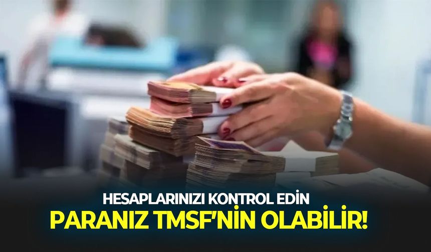 Hesaplarınızı kontrol edin: Paranız TMSF’nin olabilir!