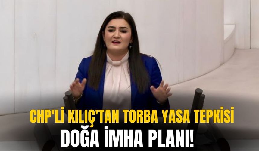 CHP'li Kılıç'tan torba yasa tepkisi: Doğa imha planı!