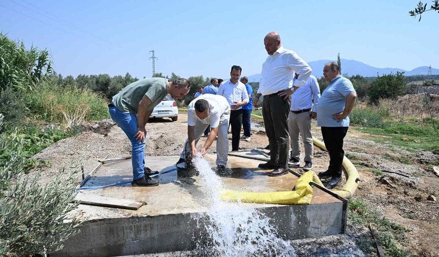 Manisa’da susuzluk tarih oldu! Gölmarmara Tiyenli’de saniyede 8 litre su akıyor