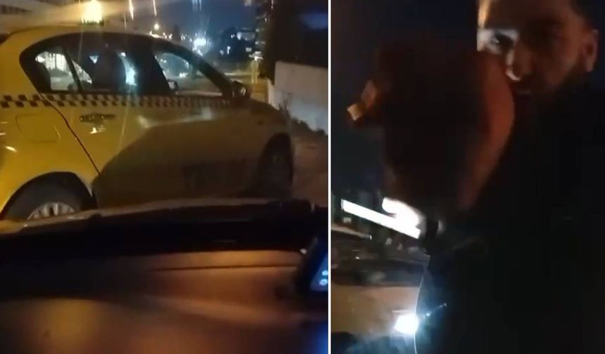 Esenyurt’ta taksiciye 'burası bizim' saldırısı! O anlar kamerada