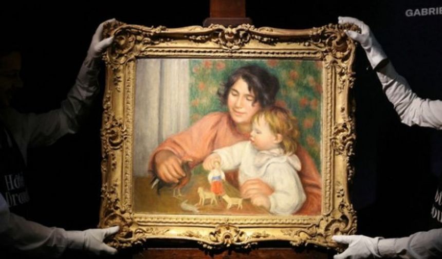Ünlü ressam Renoir'in bilinmeyen bir eseri Paris'te rekor fiyata el değiştirdi