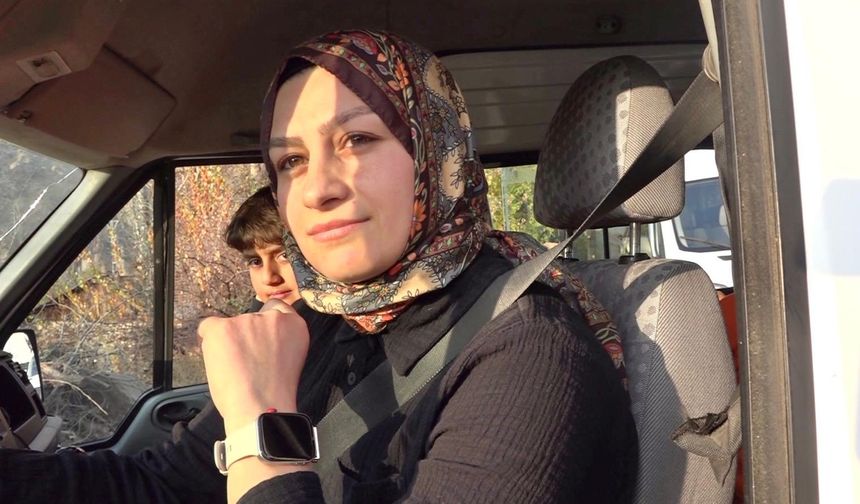 Direksiyonda anne şefkati! Öğrencilerin sevdiği kadın servis şoförü