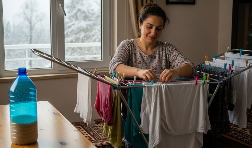 Bir pet şişe, bir avuç pirinç: Kışın çamaşır kurutma derdi tarih oluyor