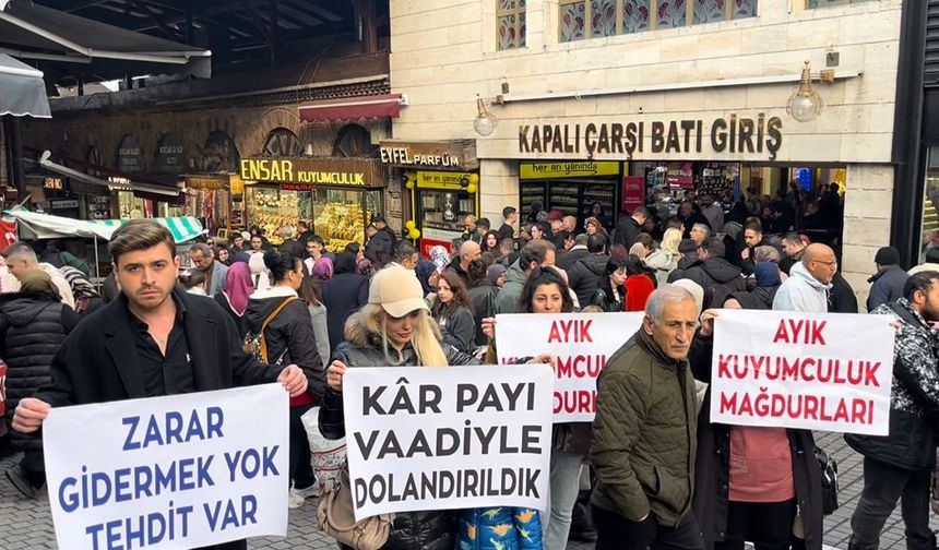 Bursa Kapalıçarşı'da mağdurlar sokağa döküldü, kuyumcu hakkında şok iddialar!