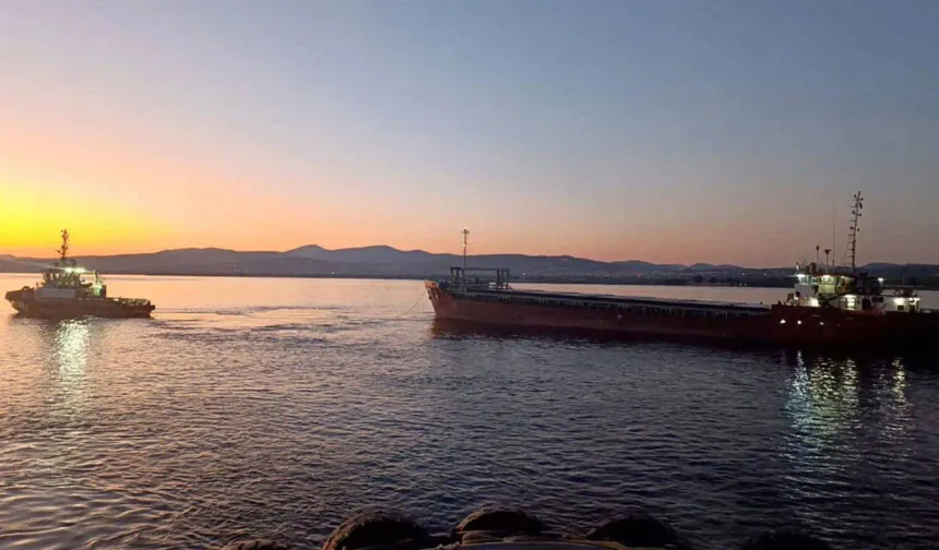 Gelibolu açıklarında arıza! 108 metrelik Orita güvenli bölgeye çekildi