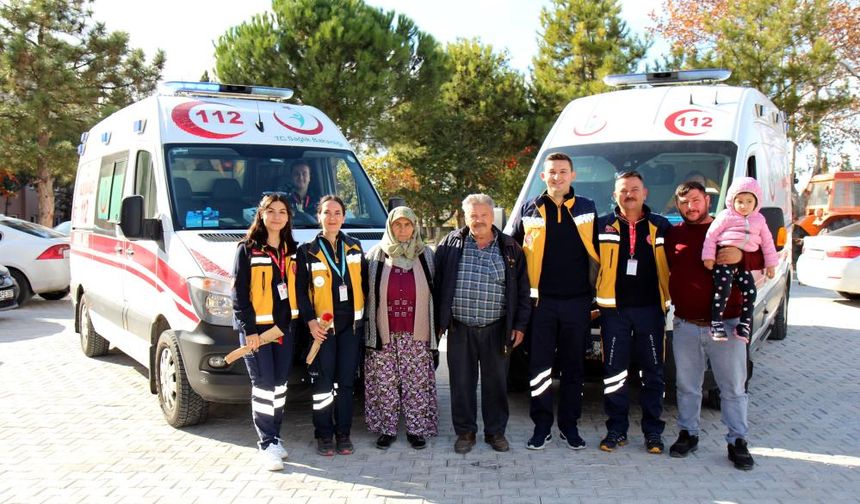 Ölümden döndü, hayatını kurtaran ekipleri unutmadı