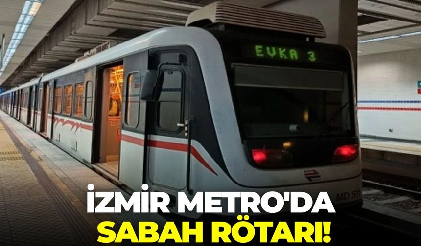 İzmir Metro'da sabah rötarı!