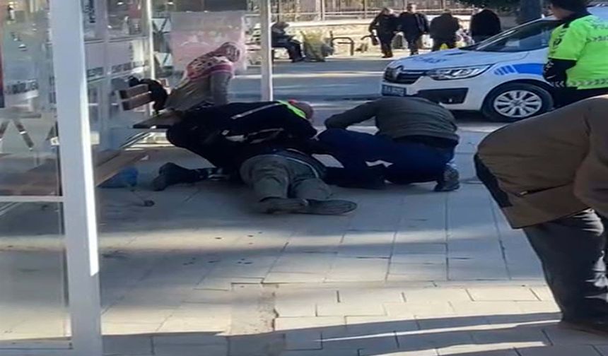 İzmir Tire'de polisten hayat kurtaran müdahale!