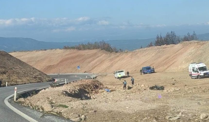 İzmir'den Manisa'ya motosiklet gezisine çıkmıştı! Uçuruma yuvarlandı