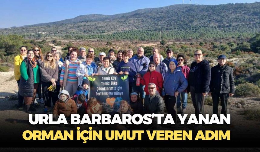 Urla Barbaros’ta yanan orman için umut veren adım: Meşe palamutları toprakla buluştu