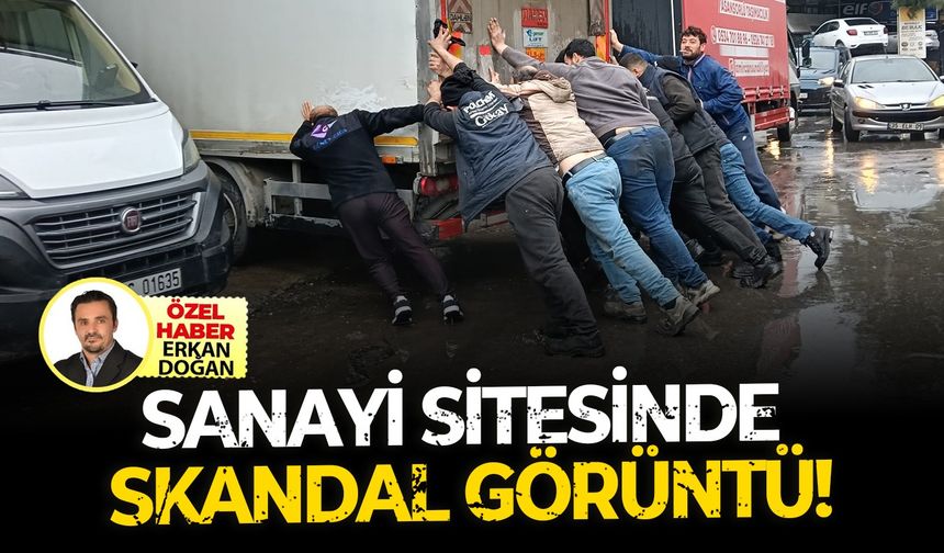 Oto Sanayi Sitesinde skandal görüntü!