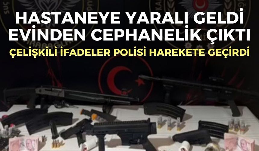 Çelişkili ifadeler polisi harekete geçirdi! Evinden resmen cephanelik çıktı