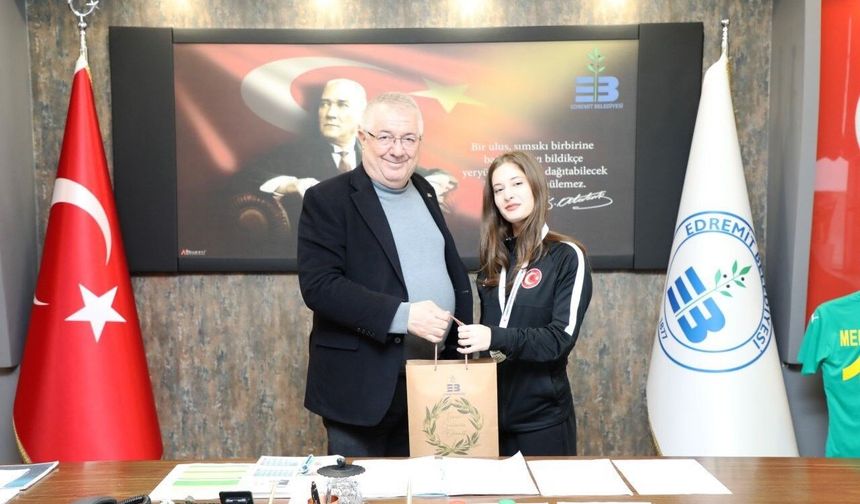 Edremit’ten çıkan Türkiye şampiyonu! Ecrin Yanıt