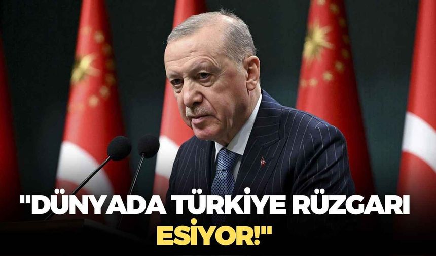 Cumhurbaşkanı Erdoğan: "Dünyada Türkiye rüzgarı esiyor!"