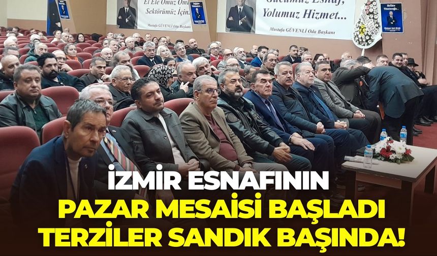 İzmir esnafının pazar mesaisi başladı: Terziler sandık başında!